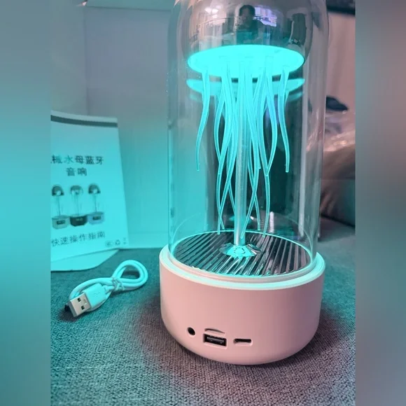 Motion Jellyfish Bluetooth speaker Clock with Colorful Light Display - Picture 13 of 16